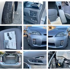 H.22(2010年トヨタ プリウス 1.8 Sグレード車検2年つき82000km,TV,AUX,ナビ、バックカメラ,ETCの画像