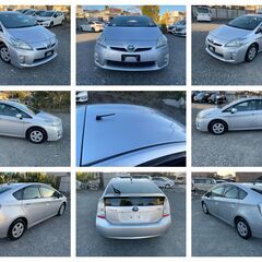 H.22(2010年トヨタ プリウス 1.8 Sグレード車検2年つき82000km,TV,AUX,ナビ、バックカメラ,ETCの画像