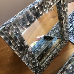 シェルの卓上ミラー3点セットの画像