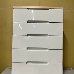 チェスト 木天板 ホワイト ウッドトップチェスト 収納家具 収納...