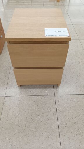 ★ジモティ割あり★  そで机 ナチュラル H55×D48.5×W40.3 クリーニング済み TJ3928