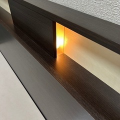 ニトリ　クイーンサイズベッドフレームの画像