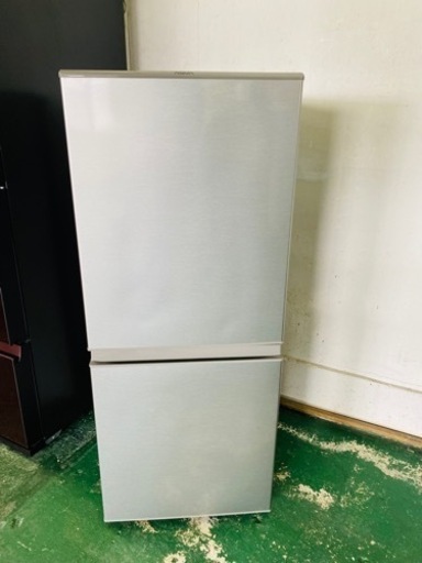 新生活応援AQUA / アクア ノンフロン2ドア冷凍冷蔵庫 AQR-13H(S) 126L シルバー 100V 単身