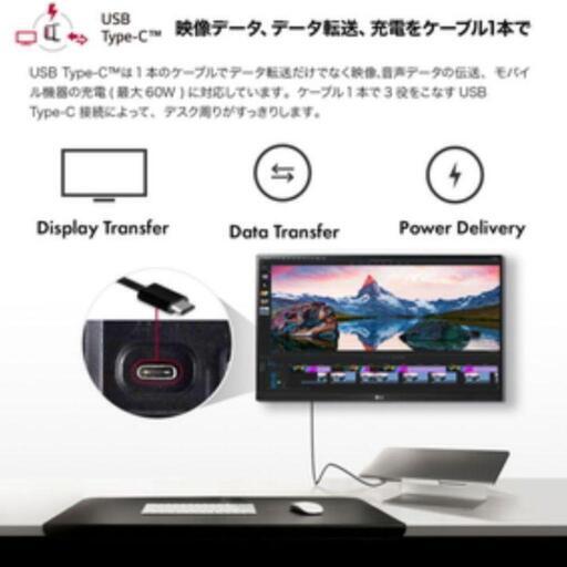 【ジャンク】【LG モニターアーム付】LG 4K  27インチ モニター 27UN880-B type-C 1本接続可