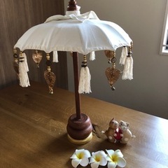 バリ島パユン(日傘)の卓上インテリア。　の画像