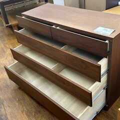 ★ジモティ割あり★  チェスト ブラウン H81×D45×W120 クリーニング済み MT163の画像
