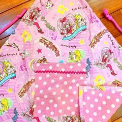手作り　子供エプロン　女の子の画像