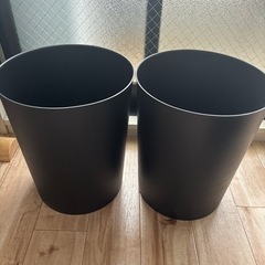 ゴミ箱　２つ　黒色　ブラック　シンプル