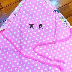 手作り　子供エプロン　女の子の画像