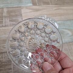 【売約済】お値下げ中！レトロ ガラス 小皿 5枚セット 洋酒おつまみ入れ等の画像