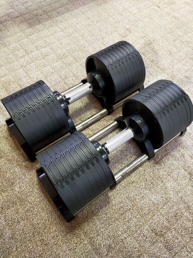 【状態◎】【インクラインベンチもお譲り♪】可変式ダンベル NUO フレックスベル 32kg×2個セット(4kg刻み) ＋インクラインベンチ