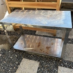 作業台　ステンレス　サビあり　調理台　