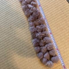 【USED】☆ファー風マフラー☆薄ピンク色☆可愛い☆暖かい☆ふわふわ☆の画像