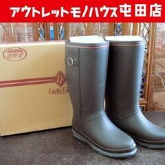 展示未使用 レインブーツ 23.0cm 茶色系 レディース防寒用...