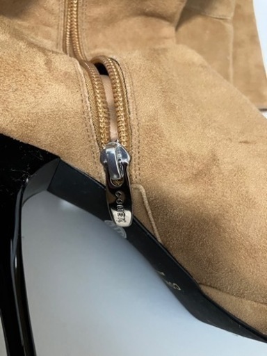 COMEX 24.0cm キャメル　ピンヒールニーハイブーツ　箱付き