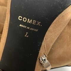 COMEX 24.0cm キャメル　ピンヒールニーハイブーツ　箱付き