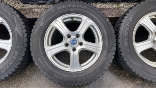 【スタッドレス＆アルミホイール】バリ山　社外ホイール4本セット‼️