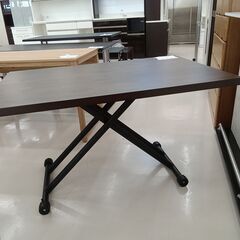 ★ジモティ割あり★ 武田コーポレーション 昇降式テーブル ブラウン W120×D80×H70.5 クリーニング済み TC1281