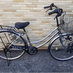 中古自転車 6段変速 26インチ ノーマルライト 軽整備済み 防...