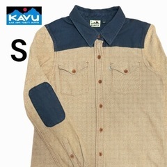 KAVU/カブー　エルボーパッチシャツ　S エイアンドエフ　アウトドア