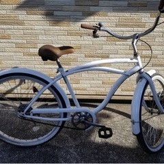 中古自転車 ビーチクルーザー 26インチ 軽整備済み 防犯登録対...