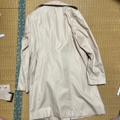 トレンチコート　スプリングコート　ベージュ　Lの画像