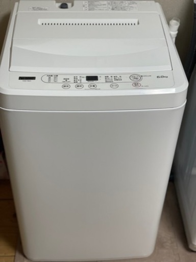 送料・設置込み可　洗濯機　6kg ヤマダ　2021年