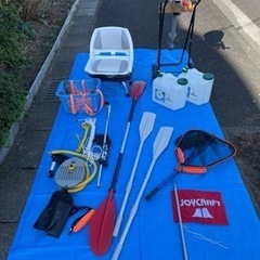  ジョイクラフト　ゴムボート船外機セット カヤック325SSホンダ2馬力船外機 ホンデックス HONDEX 魚群探知機 PS-611CNの画像