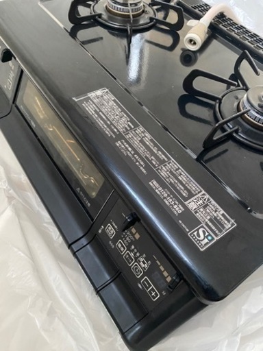 パロマ ガステーブル エブリシェフ 水無し両面焼き 59cm 都市ガス(12A13A) 右強火 ブラックプラチナ IC-735WA-R