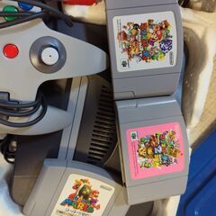 nintendo 64本体とカセット　本日のみの画像