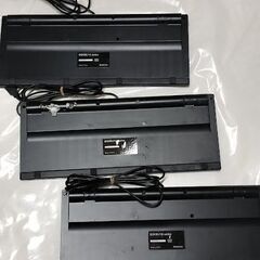【ジャンク品】バッファロー BUFFALO USB接続 有線スリムキーボード ブラック BSKBU14BK・３個の画像