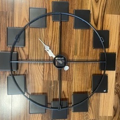 ブリキの掛け時計　おしゃれの画像