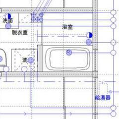 建築設備図面CADトレース　6000円/枚の画像