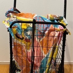 ハンドメイド　袋付き　キャリー　カート　押しぐるまの画像