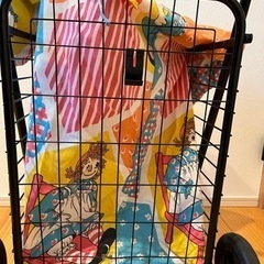ハンドメイド　袋付き　キャリー　カート　押しぐるまの画像