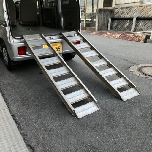 バイク　ラダー2本！トランポ用　農機具にも！　原付　軽トラ