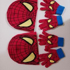 スパイダーマン帽子&手袋　ペア