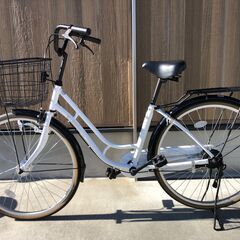 中古自転車　26インチ　①　シングル　オートライト