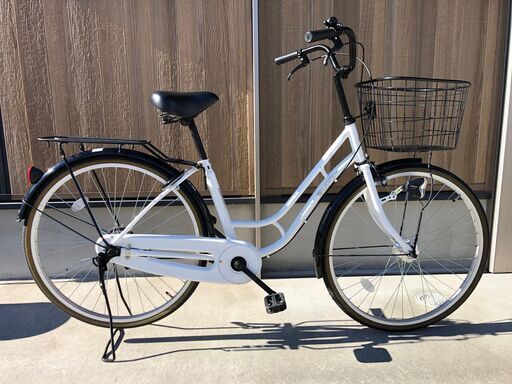 中古自転車　26インチ　①　シングル　オートライト