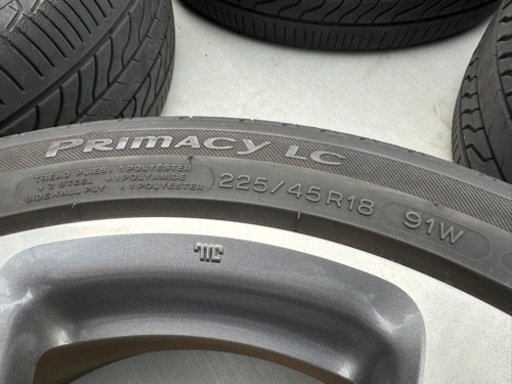 ホンダ純正アルミ 18インチ RB3 オデッセイ 225/45 R18 タイヤホイールセット　中古品