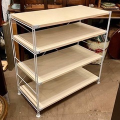 《売約済》MUJI 無印良品　無印　ユニットシェルフ　オープンシェルフ　スチールラック　  高さ調整　可能　可変式 の画像