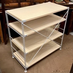 《売約済》MUJI 無印良品　無印　ユニットシェルフ　オープンシェルフ　スチールラック　  高さ調整　可能　可変式 の画像
