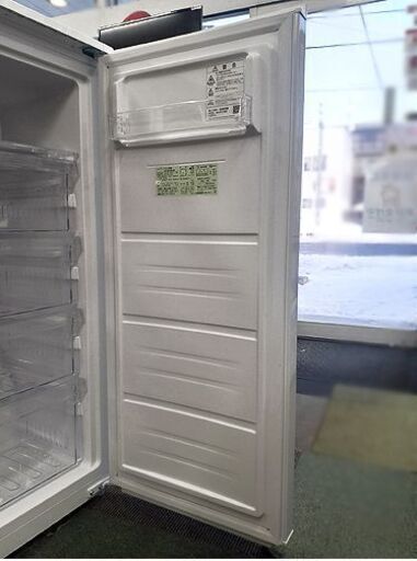 美品!【2023年製 冷凍庫 126L SHARP】FJ-HF13H どっちもドア 霜取り不要 冷凍/冷蔵切替モード プラズマクラスター スノーホワイト 札幌 北20条店