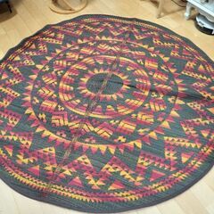 ラグ い草 円形 2畳 180cm   の画像