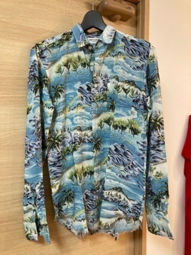 サンローランパリ 16SS カットオフレーヨンアロハシャツ