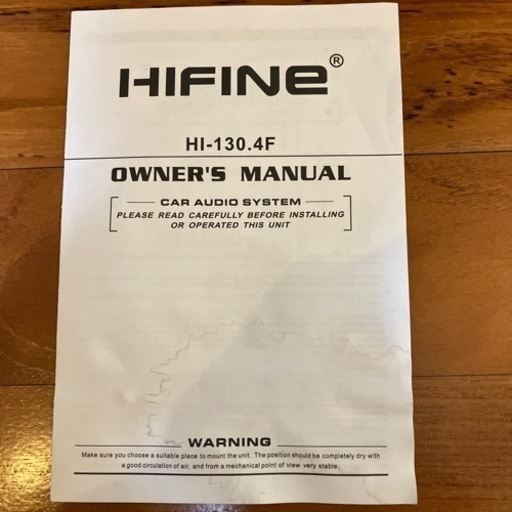 アンプ　HIFINE HI-130.4F ハイファイン