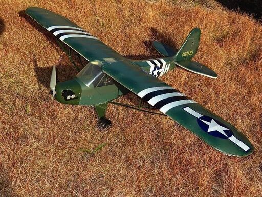 パイパーカブPIPER J-3 Cub 全幅140cm メカ一式付き　ラジコン飛行機