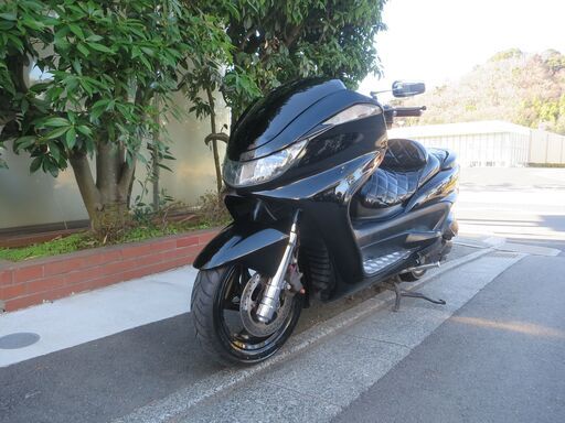 ヤマハ　グランドマジェスティ250　チョイカスタム　実働中古美車　タイヤ前後バリ山　自賠責付き　社外マフラー　ナンバー登録書類有