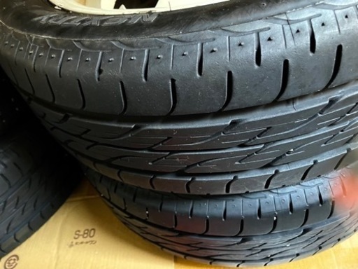 （お話し中）ブリヂストン165/55 R14 アルミホィール付タイヤ
