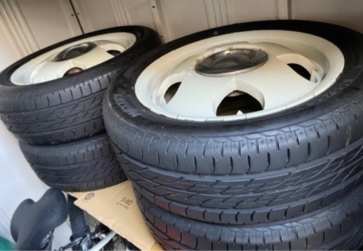 （お話し中）ブリヂストン165/55 R14 アルミホィール付タイヤ